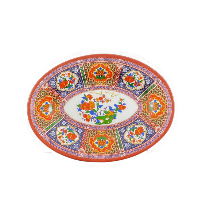 Thunder Group 2016TP Peacock 16" x 11-5/8" Melamine Platter, Pack of 12