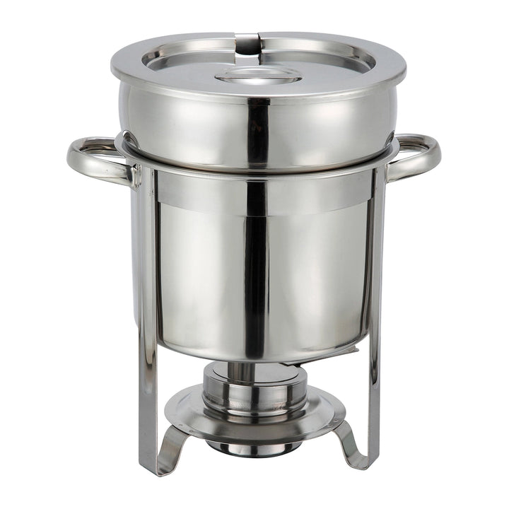 Winco 207 Stainless Steel Soup Warmer, 7 Qt