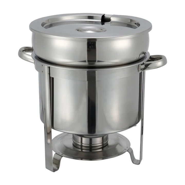 Winco 211 Stainless Steel Soup Warmer, 11 Qt