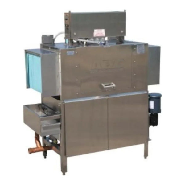 American Dish ADC-44-T L-R Dish Machine 44" Stainless Steel Final Rinse Jets High-Temp Conveyor Tall Hood