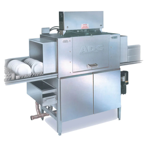 American Dish ADC-44-T R-L Dish Machine 44" High-Temp Conveyor, Tall Hood Stainless Steel Final Rinse Jets