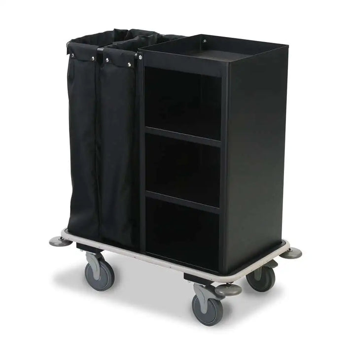 Forbes Industries 2261 22" Steel INROOM Housekeeping Cart with Wo-bag Low-Profile Handle