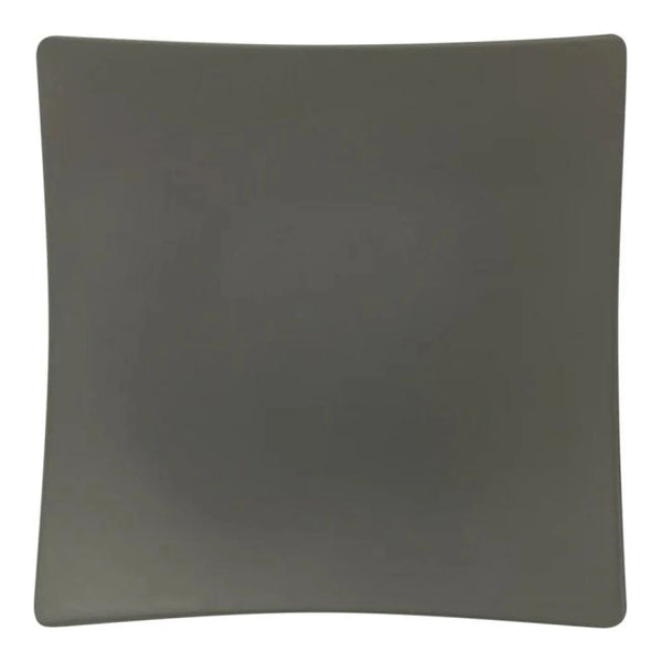 Thunder Group 24006SG Classic Stone Grey 6" x 6" Square Melamine Flare Plate, Pack of 12