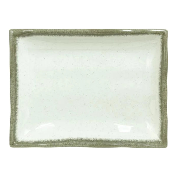 Thunder Group 2406VT Victoria 6-1/4" x 4-3/4" Melamine Wavy Rectangular Plate, Pack of 12