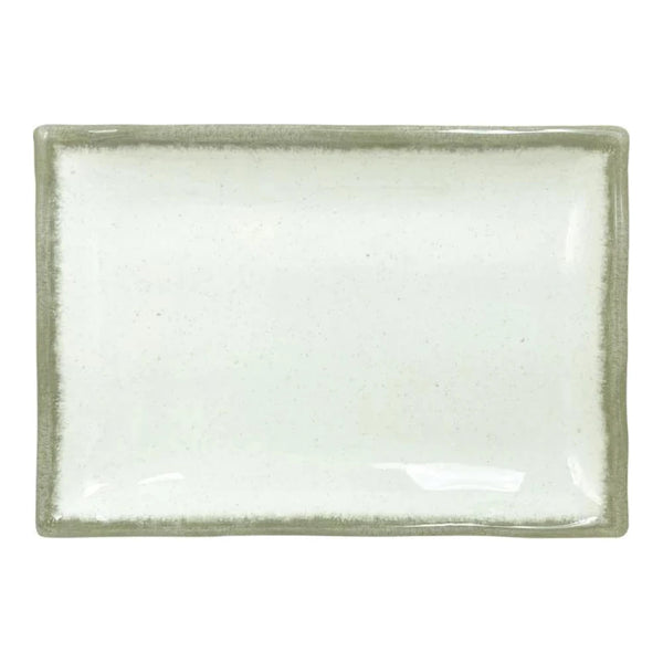 Thunder Group 2408VT Victoria 8-1/2" x 5-3/4" Melamine Wavy Rectangular Plate, Pack of 12