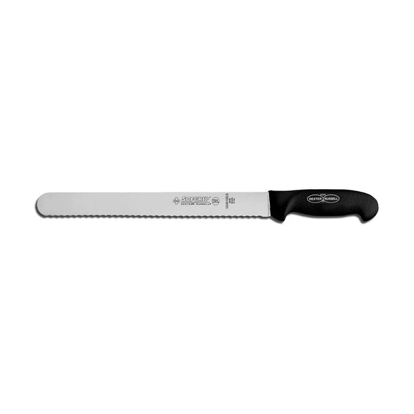 Dexter Russell 24243B SofGrip 12" Scalloped Roast Slicer SG140-12SCB-PCP