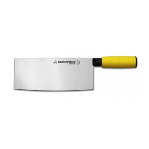 Dexter Russell 24533Y SofGrip 8" x 3 1/4" Chinese Chef's Knife Yellow Handle SG5888Y-PCP