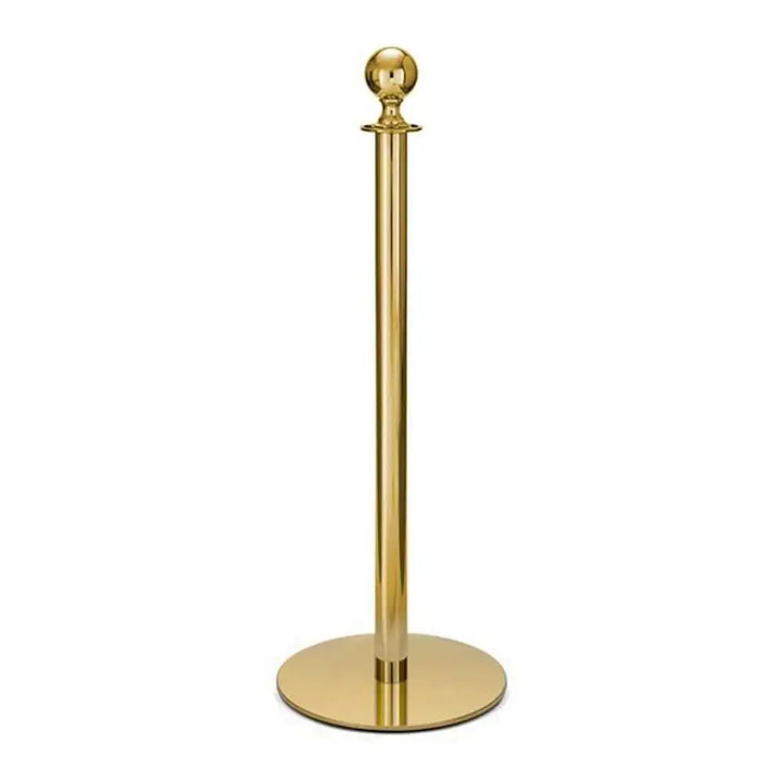 Forbes Industries 2727 15" Diameter Polished Solid Brass Stanchion Solid Brass Post