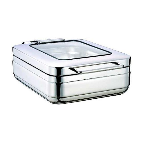 Wundermaxx Prämie Stainless Steel 1/2 Size Hydraulic Induction Chafing Dish,  Capacity 4 Litres