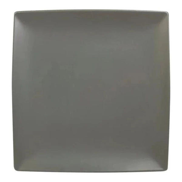 Thunder Group 29007SG Classic Stone Grey 7-1/4" x 7-1/4" Melamine Square Plate, Pack of 12