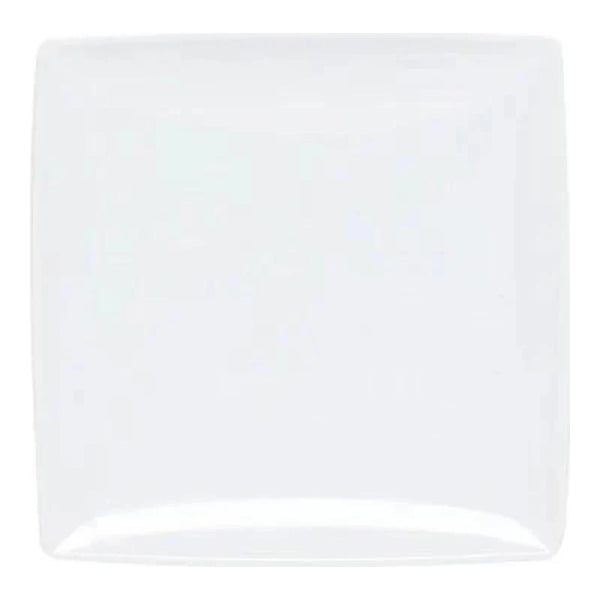 Thunder Group 29007WT Classic White 7-1/4" x 7-1/4" Melamine Square Plate, Pack of 12