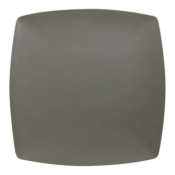 Thunder Group 29009SG Classic Stone Grey 9" x 9" Melamine Square Plate, Pack of 12