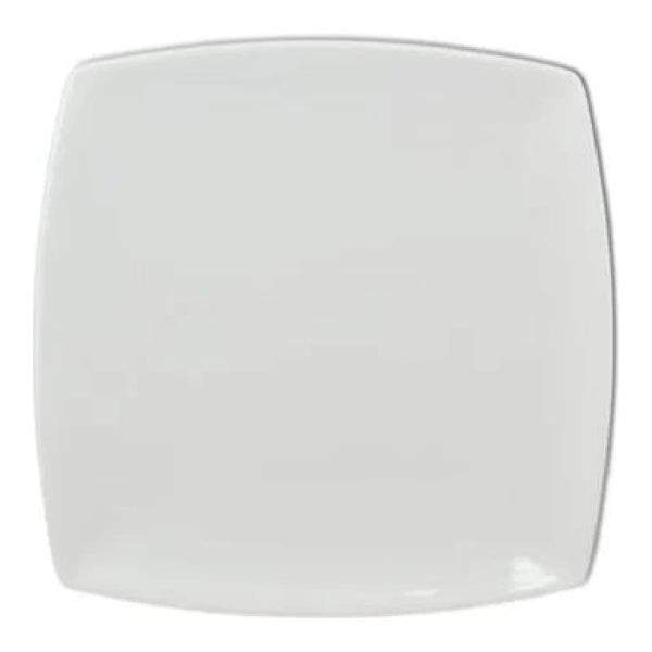 Thunder Group 29010WT Classic White 10" x 10" Melamine Square Plate, Pack of 12