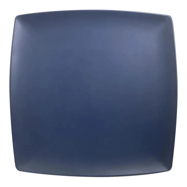 Thunder Group 29012SB Classic Stone Blue 12" x 12" Melamine Square Plate, Pack of 12