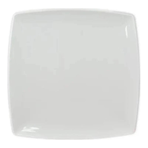 Thunder Group 29012WT Classic White 12" x 12" Melamine Square Plate, Pack of 12