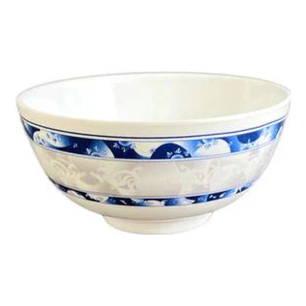 Thunder Group 3004DL Blue Dragon 12 oz Melamine Rice Bowl, Pack of 12