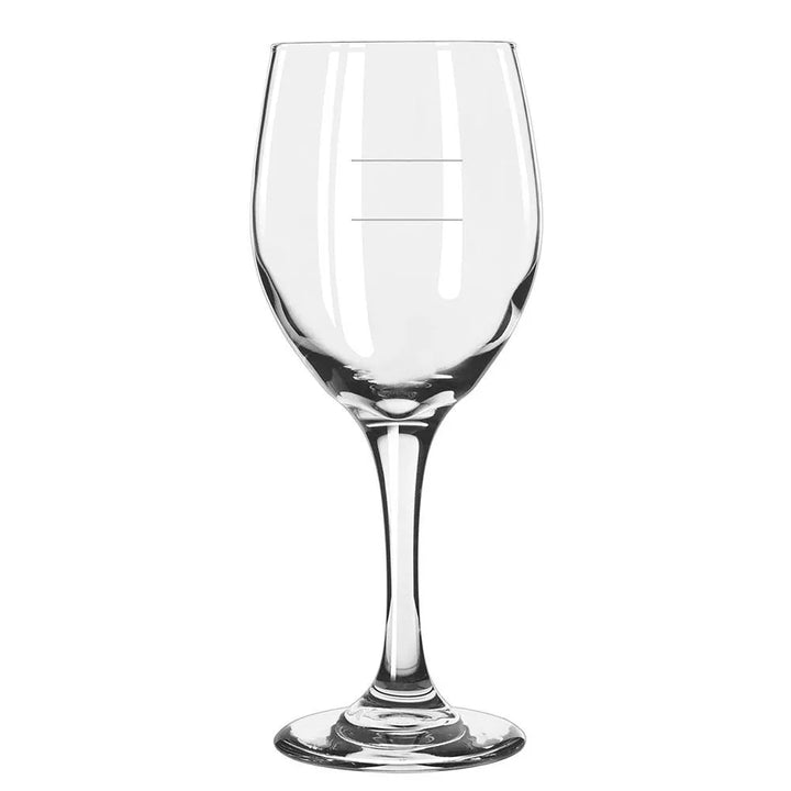 Libbey 3011-1178N 14 oz. Perception Wine Goblet with Pour Lines - Case of 24 Pcs