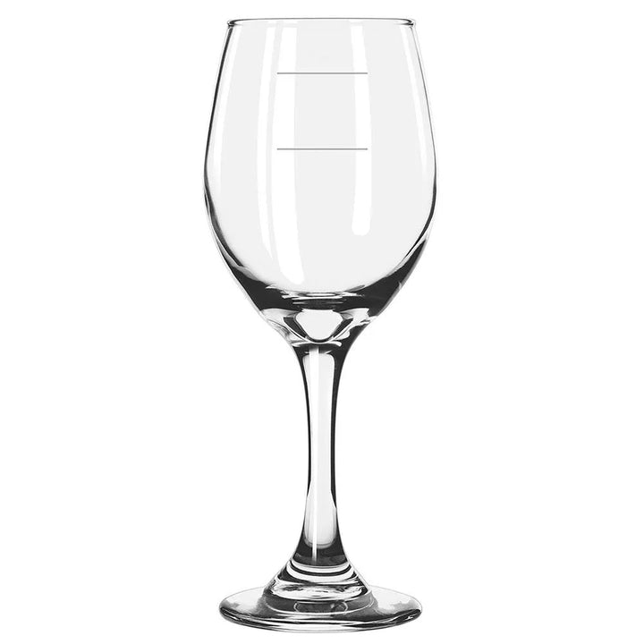 Libbey 3057-1178N 11 oz. Perception Wine Glass with Pour Lines - Case of 24 Pcs