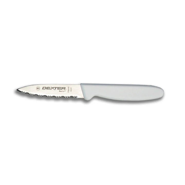 Dexter Russell 31612 Basics 3 1/8" Scalloped Tapered Paring Knife P94846