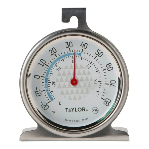 Taylor 3507FS 2.5" Dial Display Refrigerator / Freezer Thermometer, -20 to 80 F