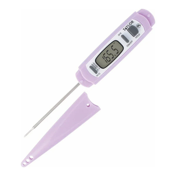 Taylor 3519PRFDA Purple Digital Pocket Probe Instant Read Thermometer, -40 to 450 F