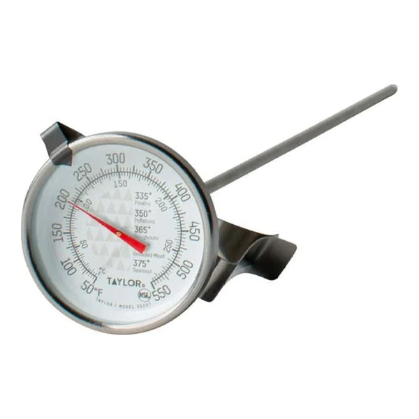 Taylor 3522FS 2" Dial Deep Fry / Candy Probe Thermometer, 50 - 550 F