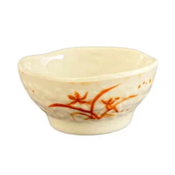 Thunder Group 3703 Gold Orchid 2 oz Melamine Sauce Dish, Pack of 12