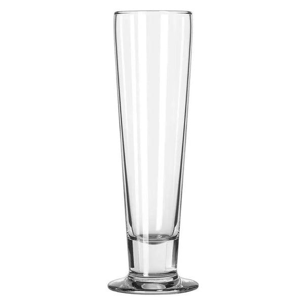 Libbey 3823/69292 14.5 oz. Fizzazz Catalina Customizable Tall Footed Pilsner Glass - Case of 24 Pcs