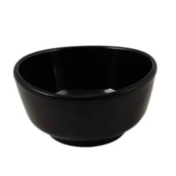 Thunder Group 39045BK Classic Black 11 oz Melamine Bowl, Pack of 12