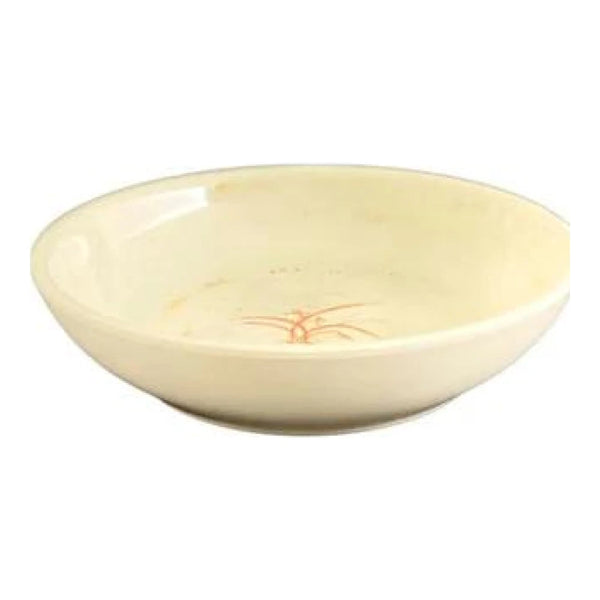 Thunder Group 3955GD Gold Orchid 9 oz Melamine Flat Base Bowl, Pack of 12