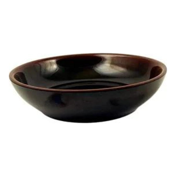 Thunder Group 3955TM Tenmoku 9 oz Melamine Flat Base Bowl, Pack of 12