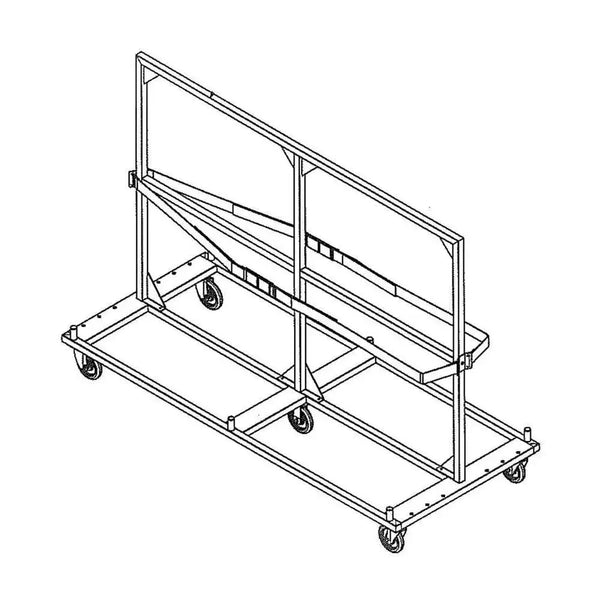 Forbes Industries 4199-6 Transport Cart for 5 to 6-ft stage components - The Horecastore