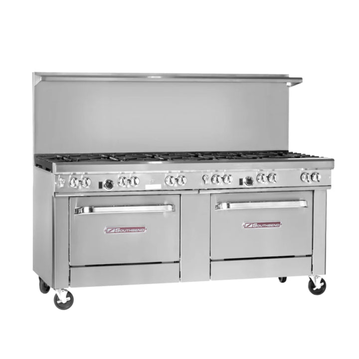 Southbend 4721DD Ultimate Natural Gas Range, 72”, 12 Burners, Standard Grates With 2 Standard Oven Base 486000 BTU