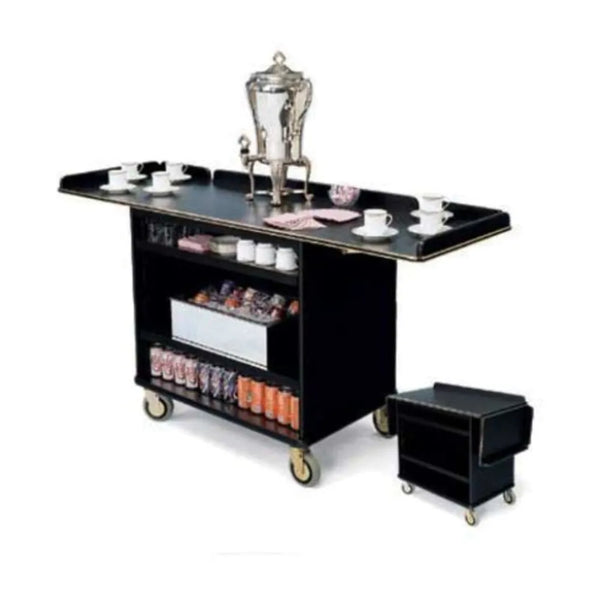 Forbes Industries 4790 49" Coffee/Beverage Cart High Pressure Laminate Cabinet (2) Drop Leaves