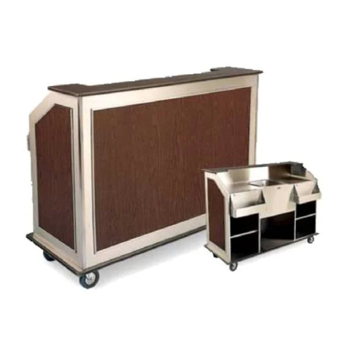 Forbes Industries 4865-8 99.5" Mobile Bar H.P.L. Countertop and Accent Panels - The Horecastore