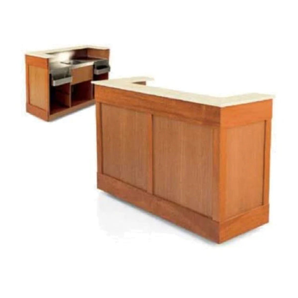 Forbes Industries 4879-8 96" Mobile Bar with Two Stainless Steel Sinks - The Horecastore