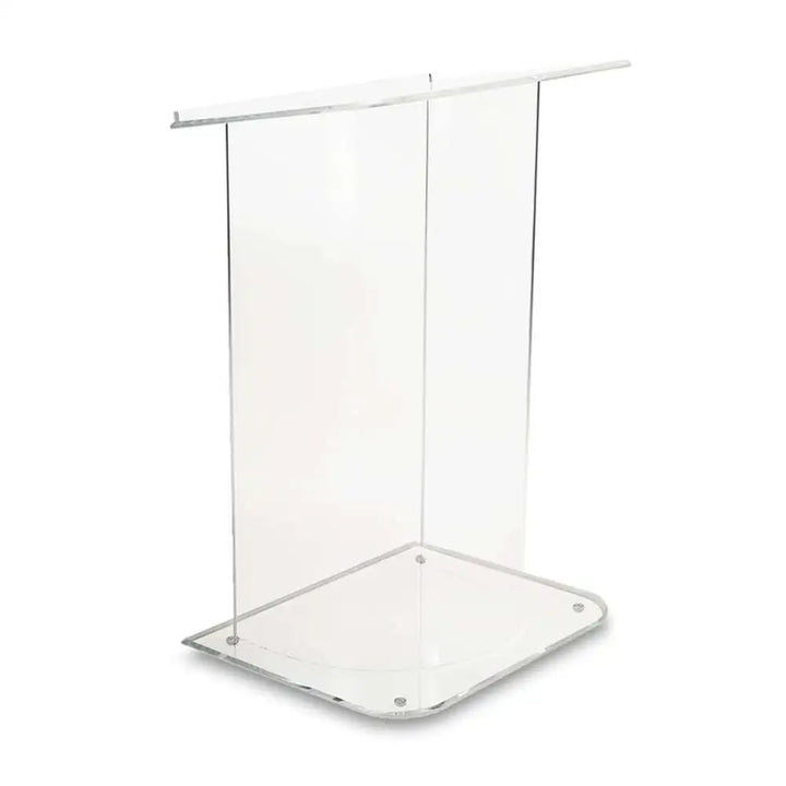 Forbes Industries 5006 30" Podium Floor-style Clear Acrylic, Half Cylinder Pedestal