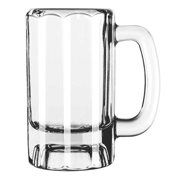 Libbey 5016 12 oz. Paneled Beer Mug - Case of 12 Pcs