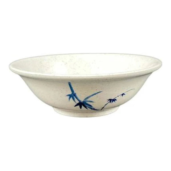 Thunder Group 5060BB Blue Bamboo 22 oz Melamine Rimless Bowl, Pack of 12