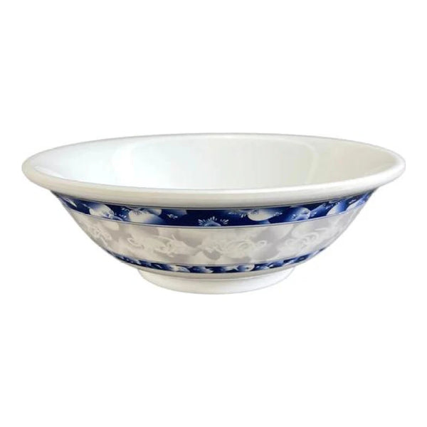 Thunder Group 5060DL Blue Dragon 22 oz Melamine Rimless Bowl, Pack of 12