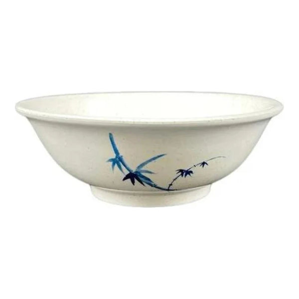 Thunder Group 5065BB Blue Bamboo 32 oz Melamine Rimless Bowl, Pack of 12