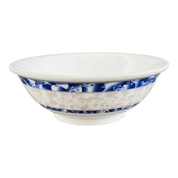 Thunder Group 5065DL Blue Dragon 32 oz Melamine Rimless Bowl, Pack of 12