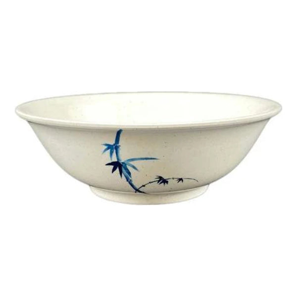 Thunder Group 5070BB Blue Bamboo 36 oz Melamine Rimless Bowl, Pack of 12