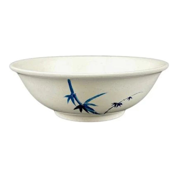 Thunder Group 5075BB Blue Bamboo 52 oz Melamine Rimless Bowl, Pack of 12