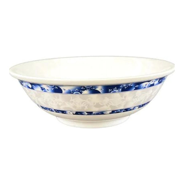 Thunder Group 5075DL Blue Dragon 52 oz Melamine Rimless Bowl, Pack of 12