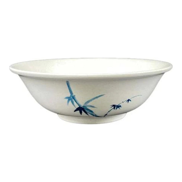 Thunder Group 5095BB Blue Bamboo 96 oz Melamine Rimless Bowl, Pack of 12