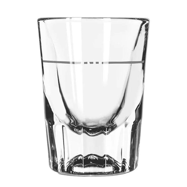 Libbey 5126/S0711 2 oz. Fluted Shot Glass with .875 oz. Pour Line - Case of 48 Pcs