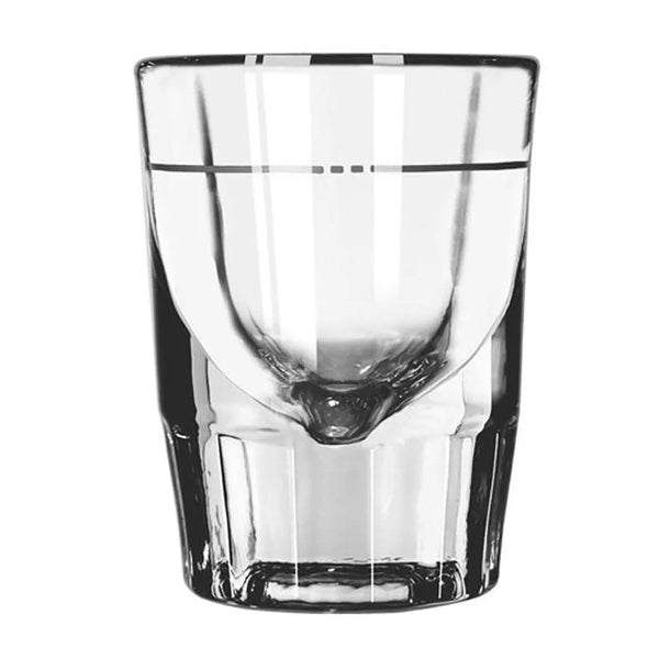 Libbey 5127/S0710 1.5 oz. Fluted Shot Glass with .75 oz. Pour Line - Case of 48 Pcs