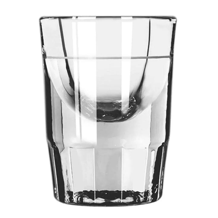 Libbey 5135/S0617 1.25 oz. Fluted Shot Glass with .5 oz. Pour Line - Case of 48 Pcs