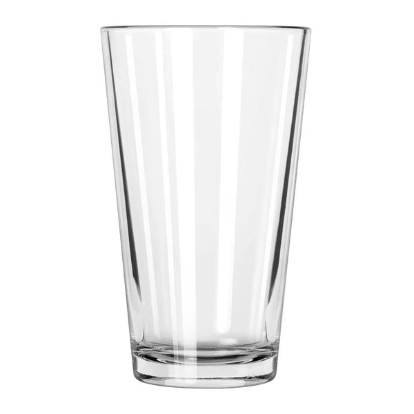 Libbey 5139 16 oz. Restaurant Basics Customizable Mixing Glass / Pint Glass - Case of 24 Pcs